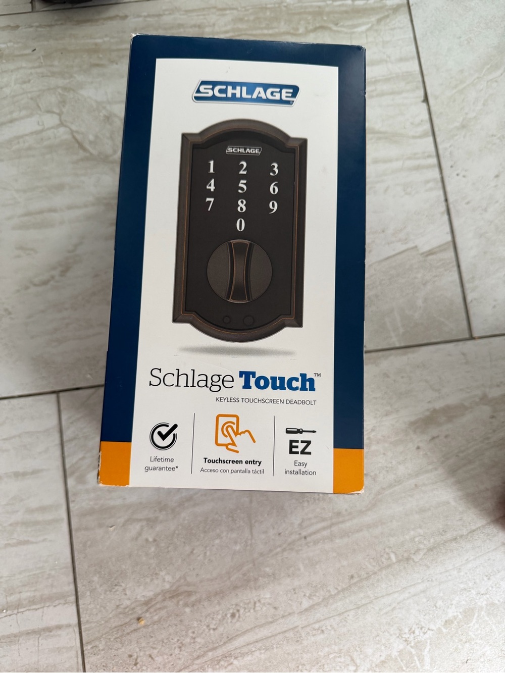 Schlage Touch Keyless Touchscreen Deadbolt - Bronze